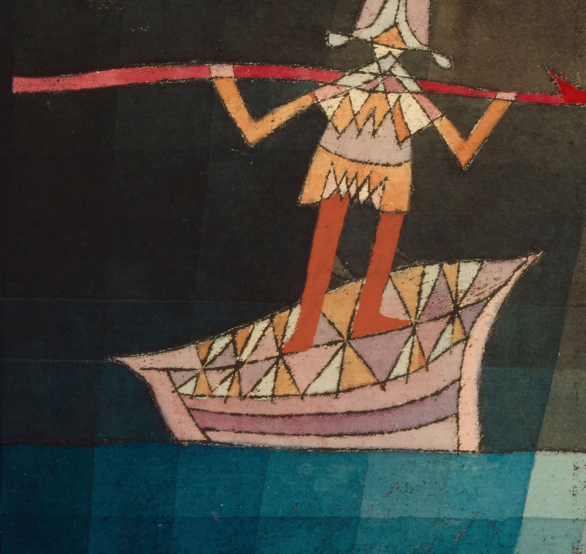 Detail 1: Small figure at left in Opera battle scene